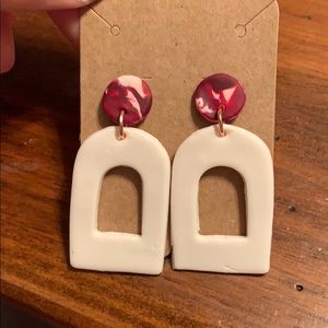 Handmade clay earrings!